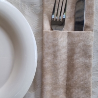 Конверты для сервировки мармор бежевый 4 шт.