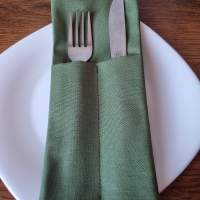 Конверты для сервировки зеленые 4 шт.