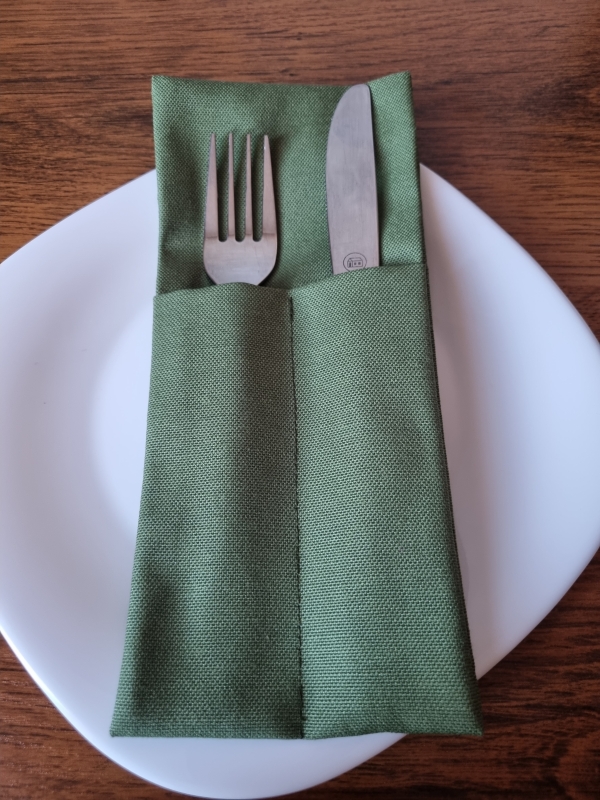 Конверты для сервировки зеленые 4 шт.