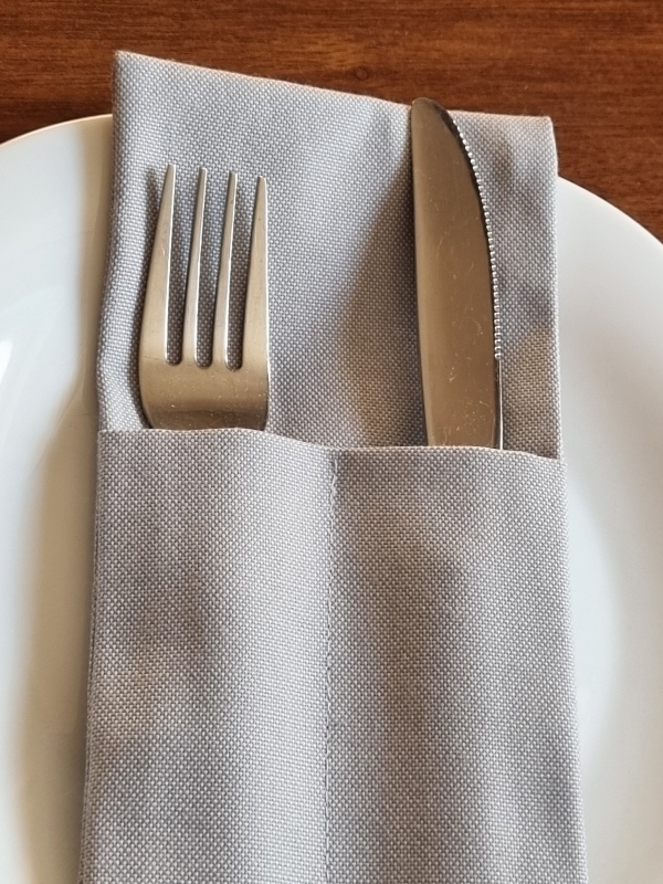 Конверты для сервировки Серые 4 шт.