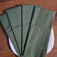 Конверты для сервировки зеленые 4 шт.