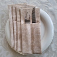 Конверты для сервировки мармор бежевый 4 шт.