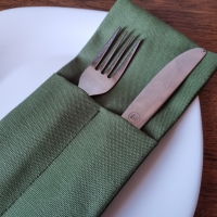 Конверты для сервировки зеленые 4 шт.