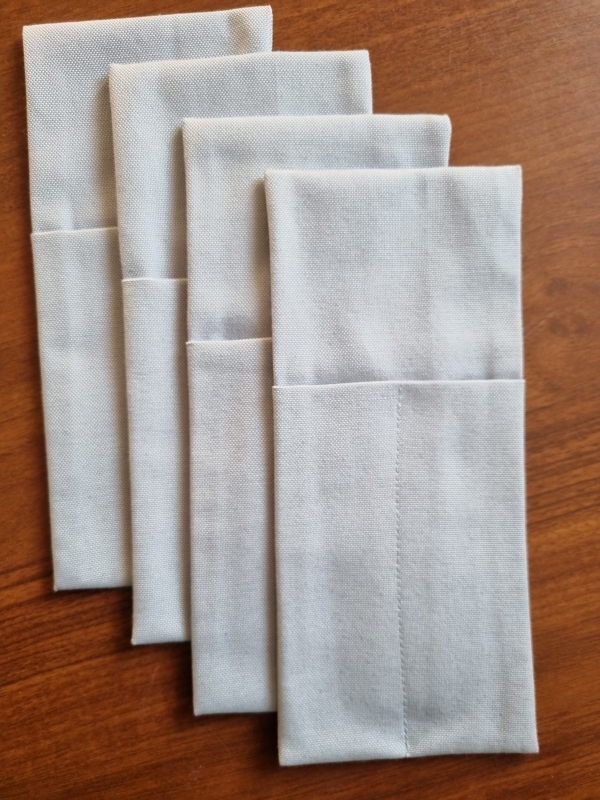 Конверты для сервировки Серые 4 шт.