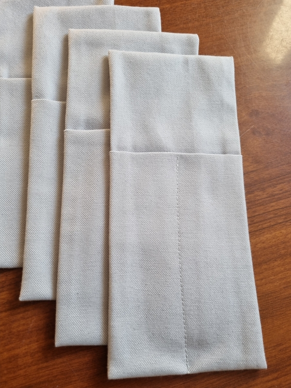 Конверты для сервировки Серые 4 шт.