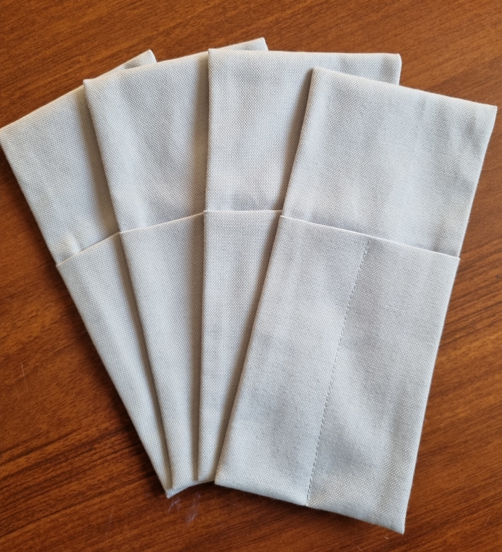 Конверты для сервировки Серые 4 шт.