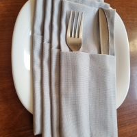 Конверты для сервировки Серые 4 шт.