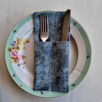 Конверты для сервировки мрамор зел 4 шт.