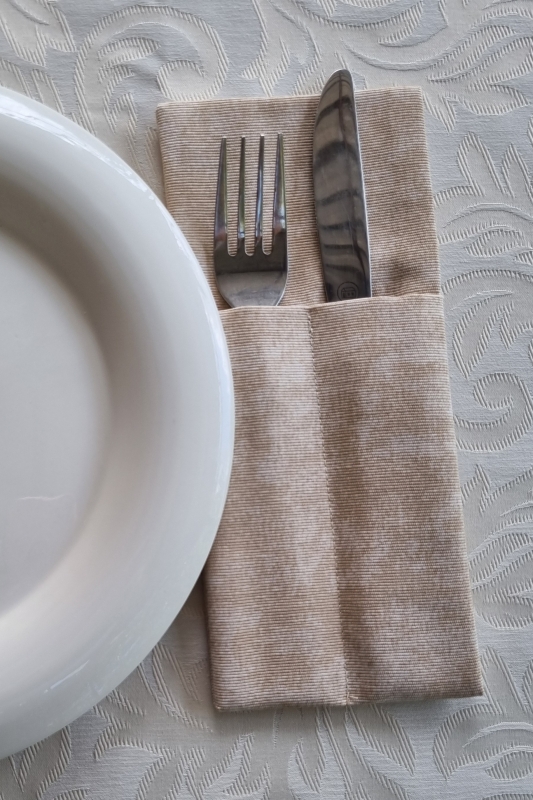 Конверты для сервировки мармор бежевый 4 шт.