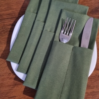 Конверты для сервировки зеленые 4 шт.