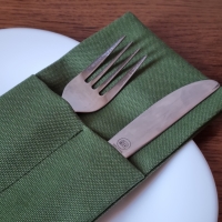 Конверты для сервировки зеленые 4 шт.