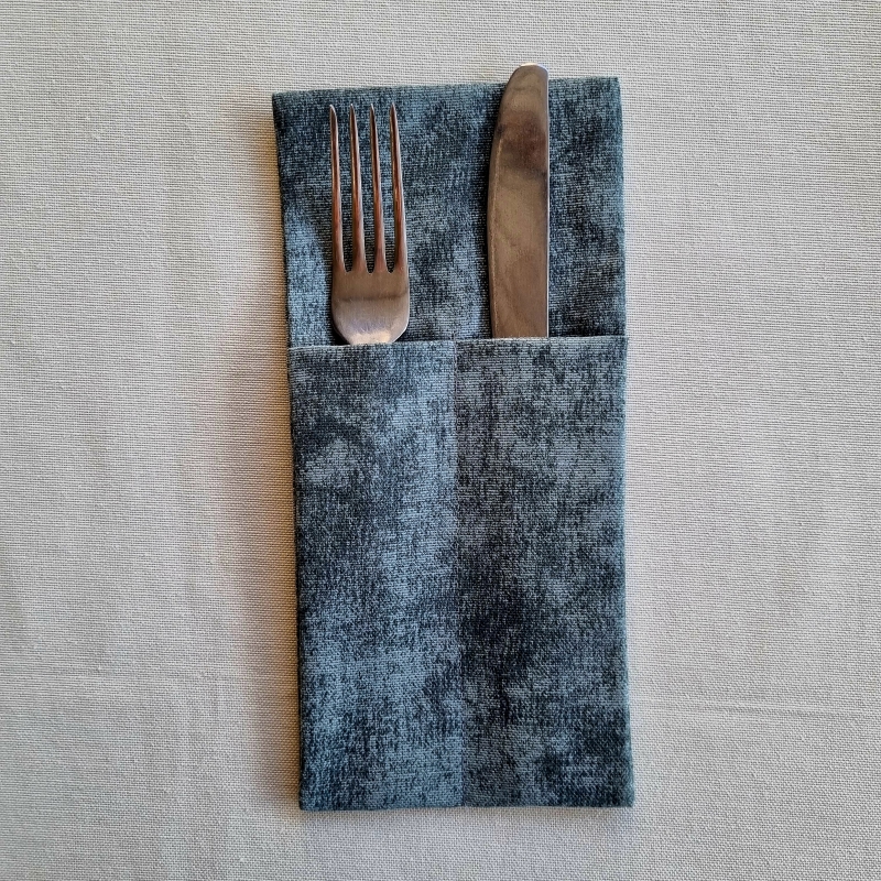 Конверты для сервировки мрамор зел 4 шт.