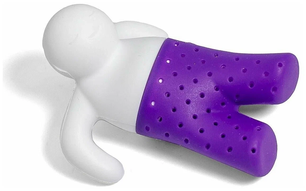 Ситечко для заваривания чая "Человечек", фиолетовый