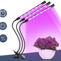 Фитолампа на прищепке, 3 лампы