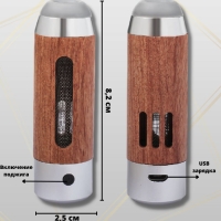 Мундштук-пепельница с электронной зажигалкой(серебро)