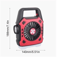 Вентилятор ручной на аккумуляторе портативный (цвет в ассортименте)