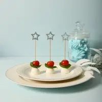 Шпажки для канапе Звездочет серебро набор 24 шт