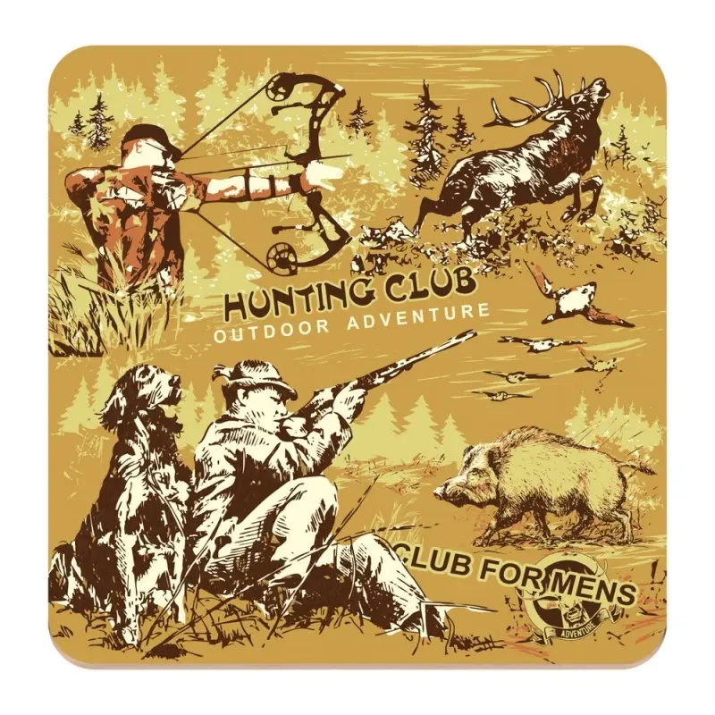 Подставка под горячее Мужской клуб 14х14 см (ассортимент)