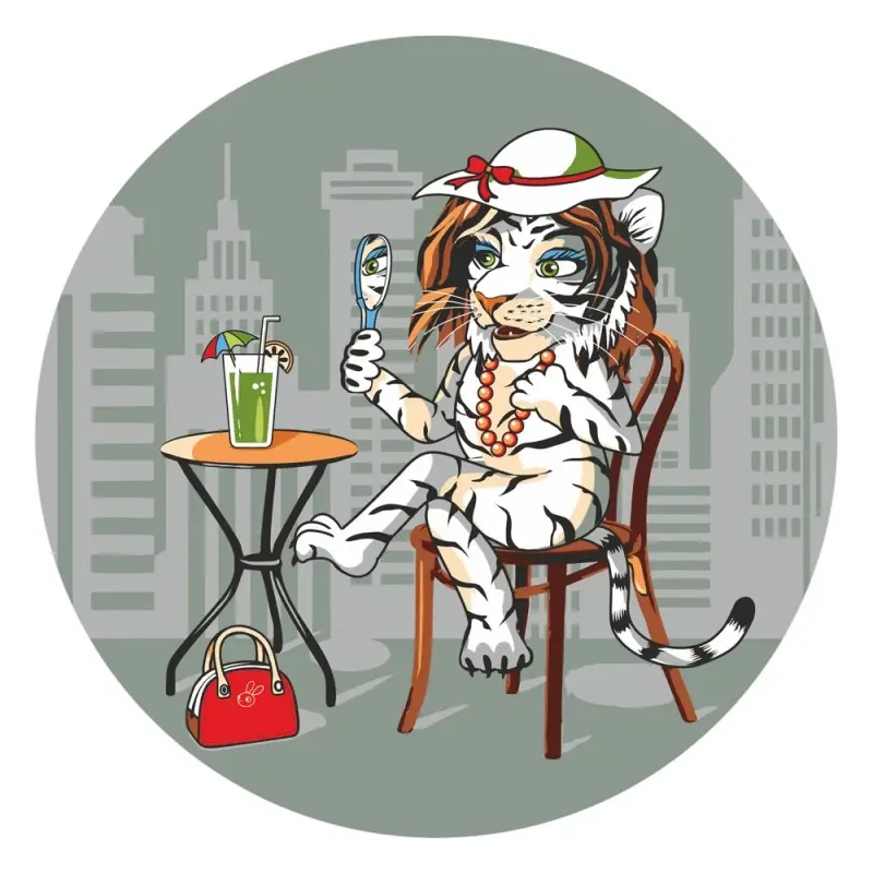 Подставка под горячее Тигр Кайфолов диаметр 20 см (ассортимент)