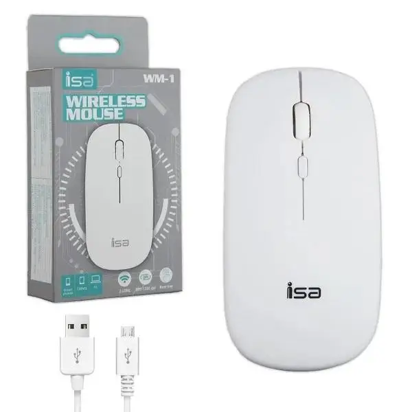 Беспроводная мышь WM-1 ISA белая