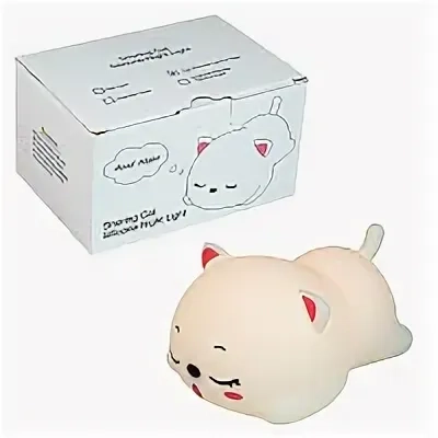 Детский силиконовый светильник Киса