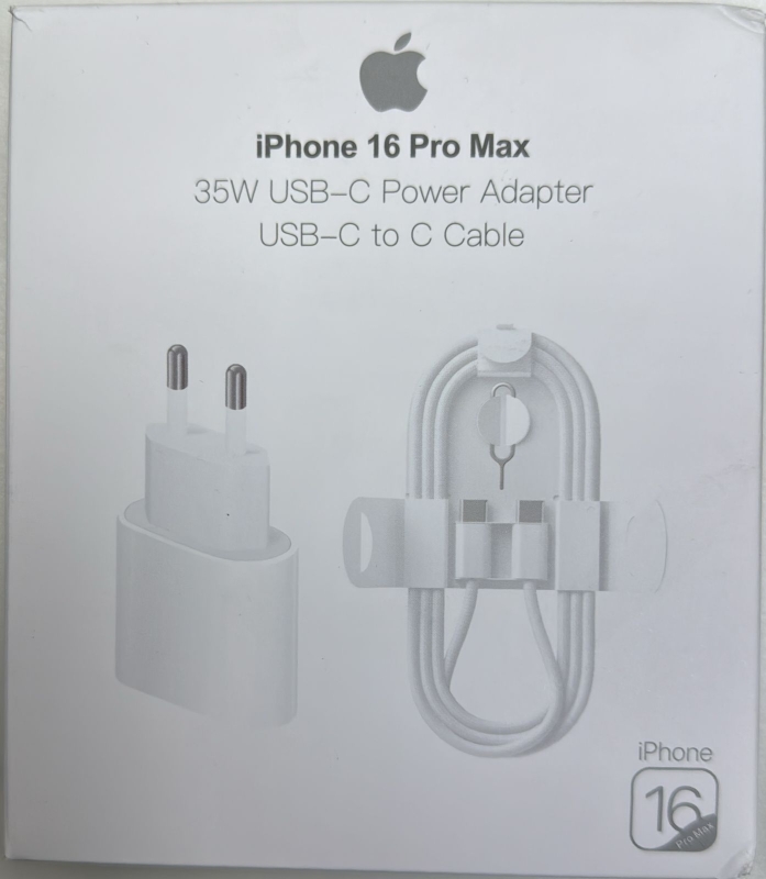 Адаптер зарядки iPhone на 35W с кабелем Type C - Type C