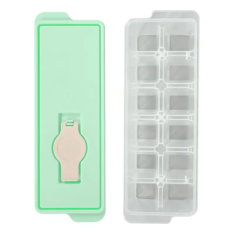 Форма для льда с крышкой и клапаном 12 ячеек (ассортимент)