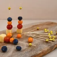 Шпажки для канапе Бусинки 24 шт