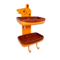 Мыльница детская двухъярусная (цвет в ассортименте)