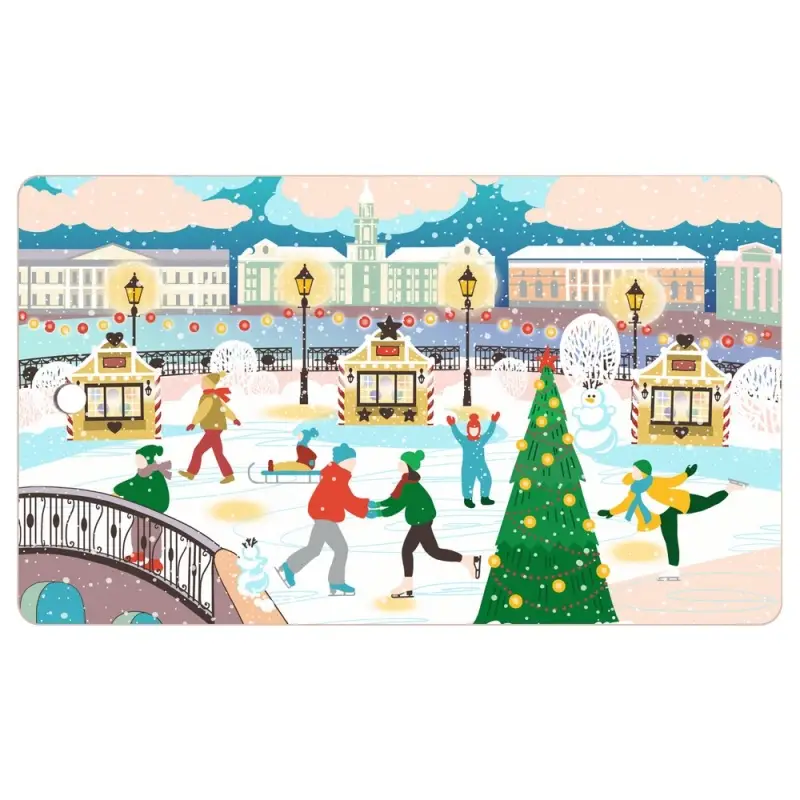 Разделочная доска Зимние города 29х17см (ассортимент)