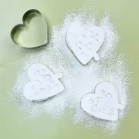 Кулинарная форма "Сердце" с 3 трафаретами