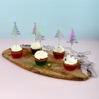 Топпер для украшения Ель колор набор 5 шт