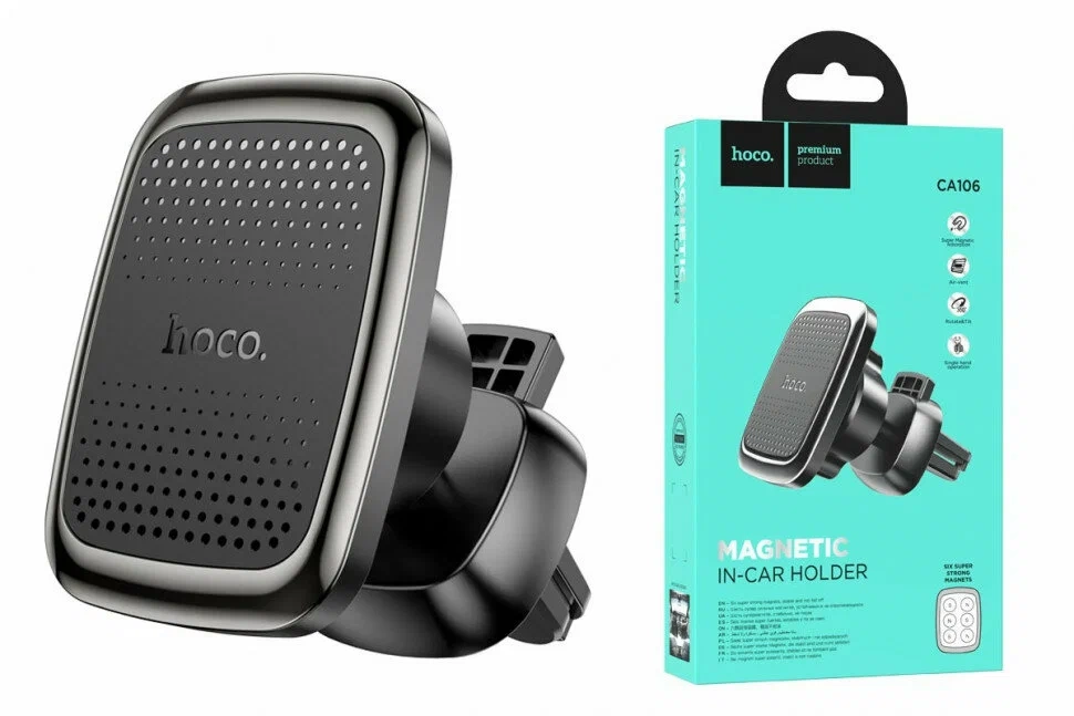 Автомобильный держатель магнитный hoco CA106