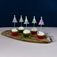 Топпер для украшения Ель колор набор 5 шт