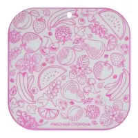 Доска разделочная Фрукты 28х28 см