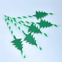 Трубочки для коктейля Хвойный лес 5 шт