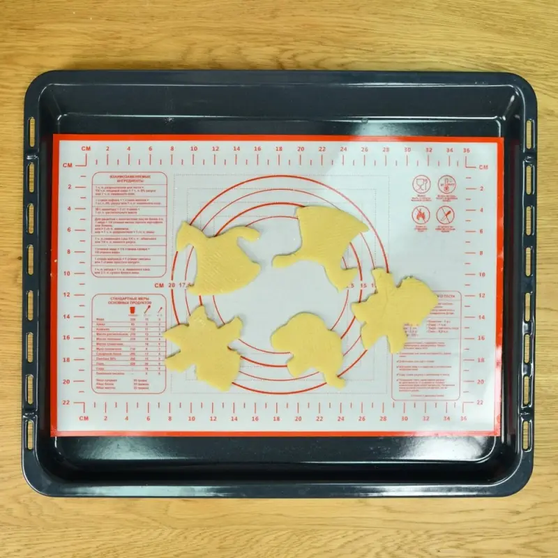 Коврик для выпечки с разметкой 40х30 см