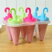 Формы для мороженого Яркие зонтики 6 ячеек