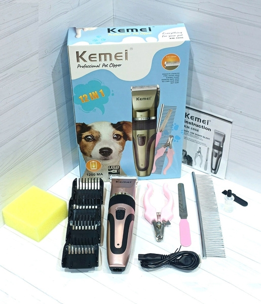 Машинка для стрижки волос животных Kemei