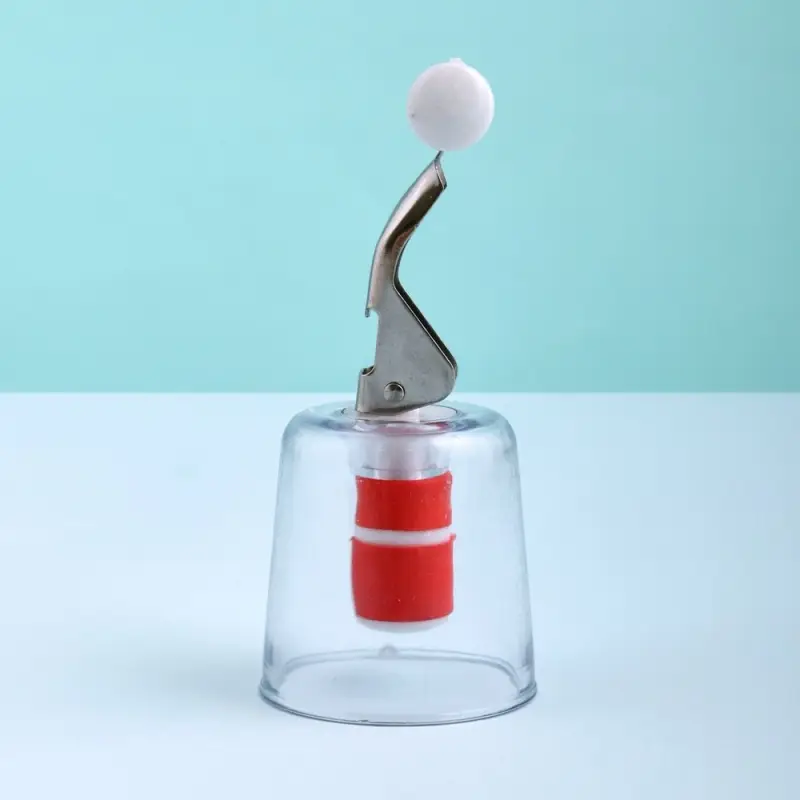 Пробка для бутылки с зажимом Стаканчик