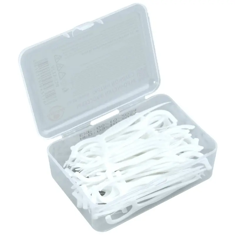 Зубочистки флоссеры с зубной нитью 50 шт