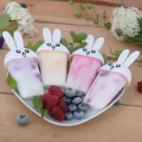 Форма для мороженого 4 ячейки Зайчата