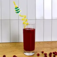 Трубочки для коктейля Новогодние игрушки 4 шт