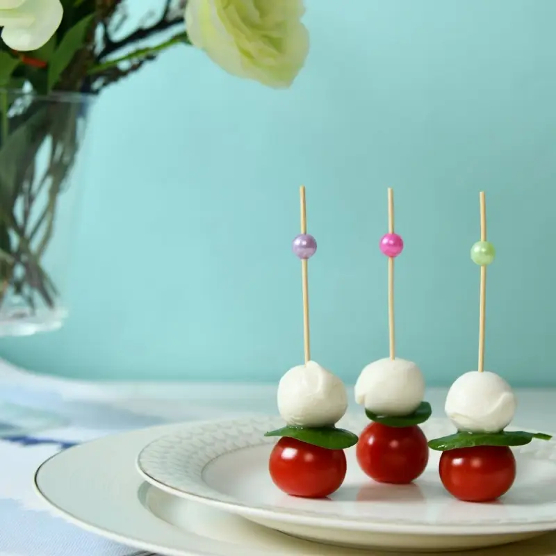 Шпажки для канапе Яркие бусинки набор 24 шт