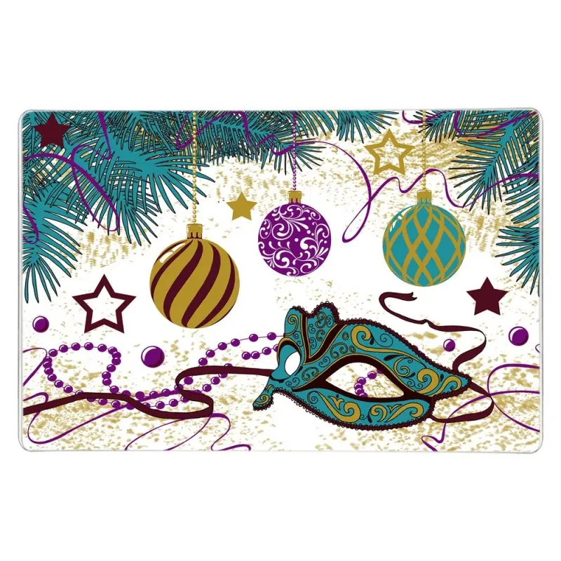 Разделочная доска подставка под горячее Карнавал 18х28см (ассортимент)