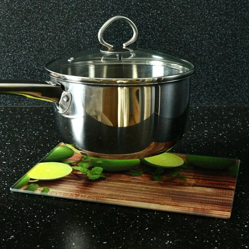 Разделочная доска подставка под горячее Лайм 18х28см