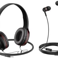 Наушники накладные HOCO W24 черный-голубой