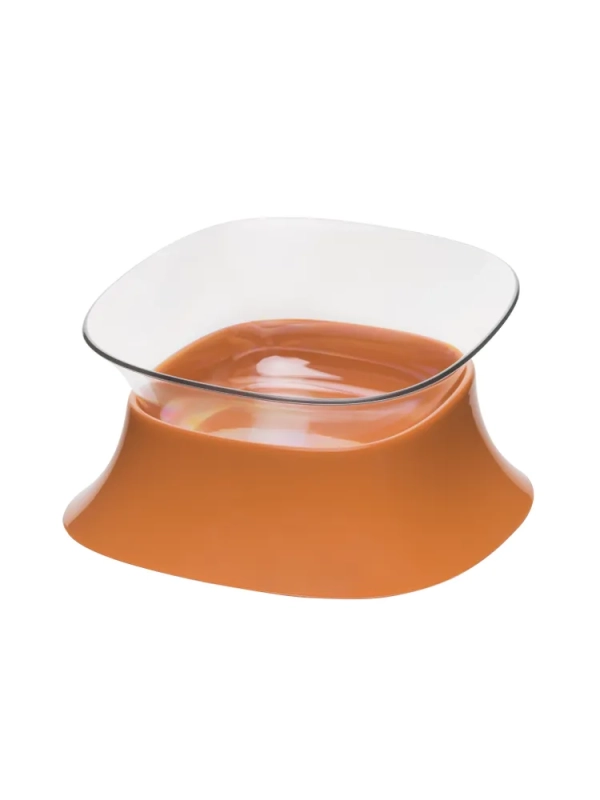 Миска на подставке коричневая