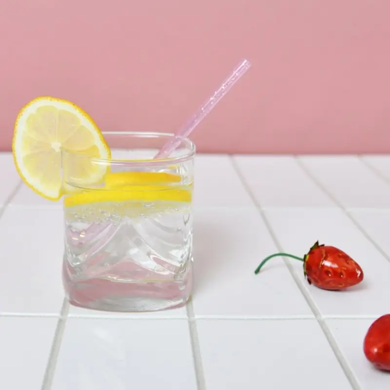 Трубочки для коктейля Блестки 50 шт с ершиком