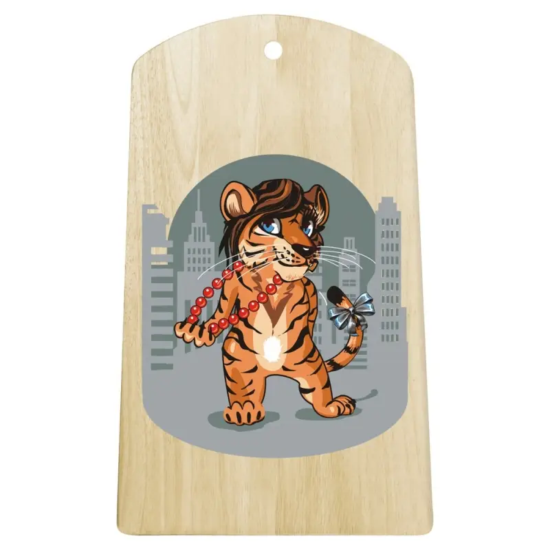 Доска разделочная Тигр Кайфолов 17х29 см (ассортимент)